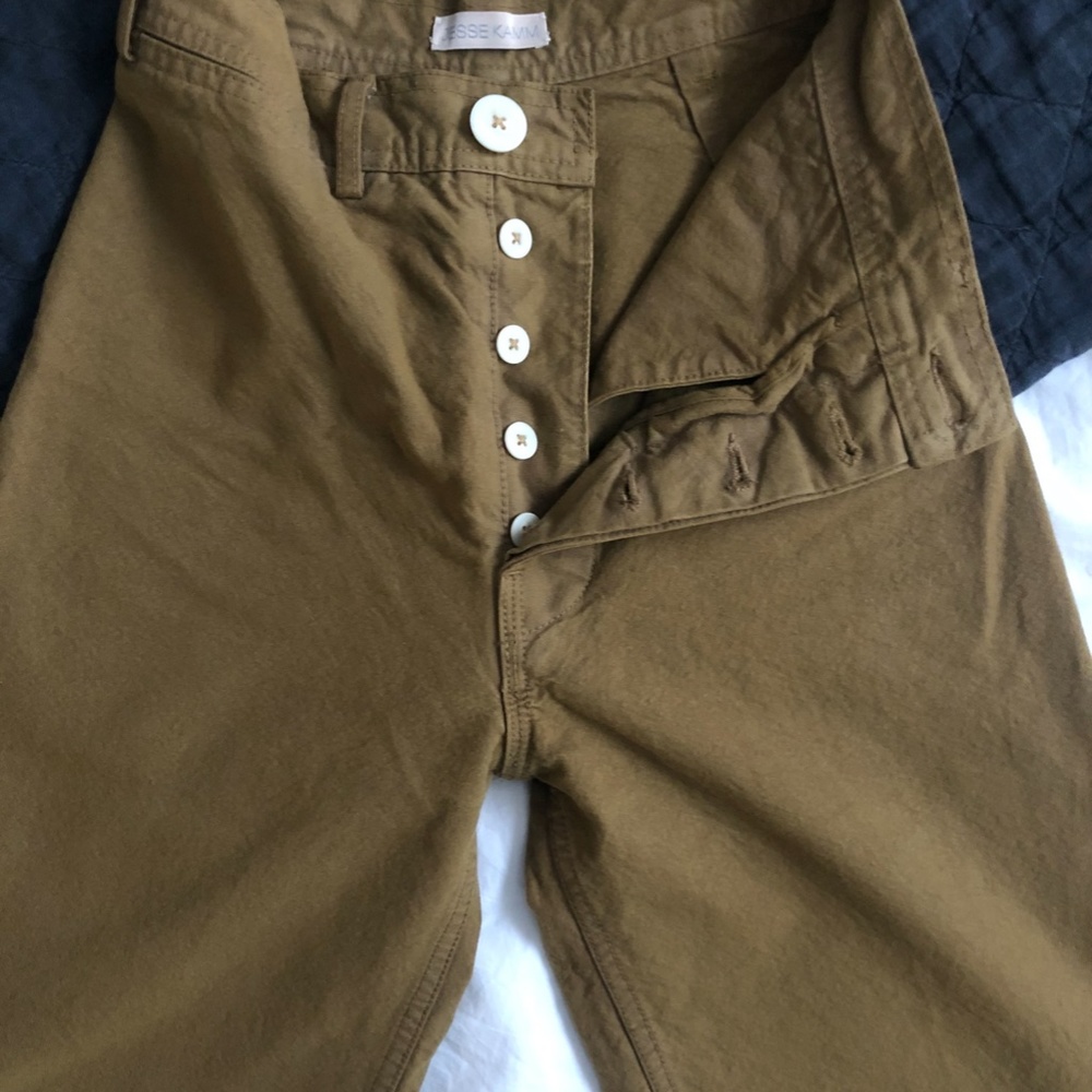 Jesse Kamm tobacco sailor pants size 0